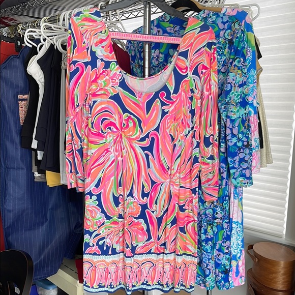 Lilly Pulitzer Pink Floral Print Shift Dress - Picture 3 of 3